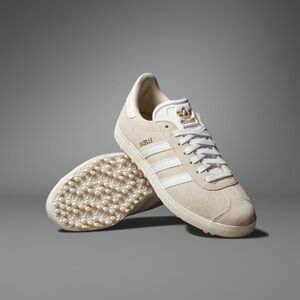 Adidas Gazelle Women’s Cream Suede Golf Sneakers